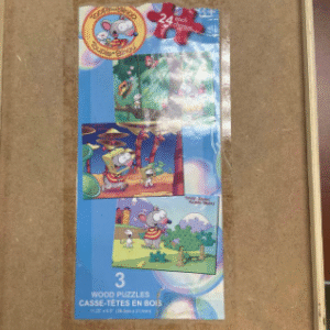 3 casse-têtes en bois de Toupie et Binou